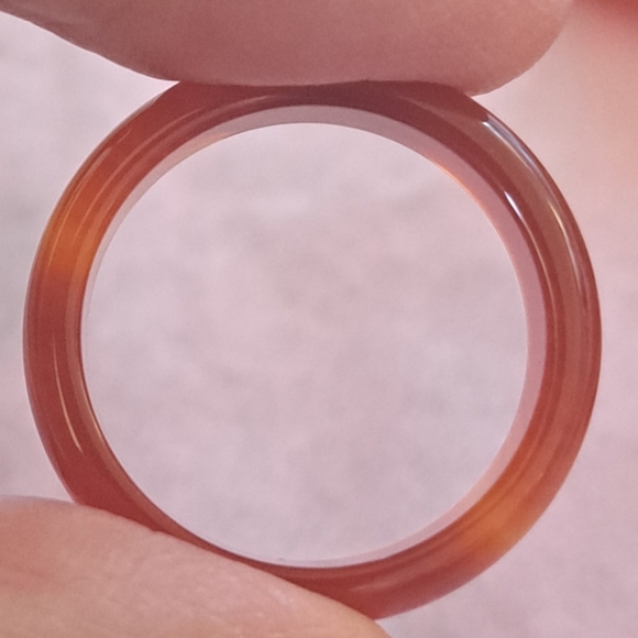 Orange Jade Rings - Picture 2 of 2